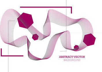 abstract background with dynamic linear waves vector image