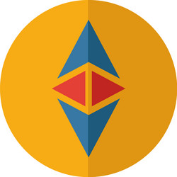 ethereum icon set four elements in different vector image