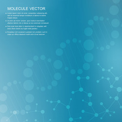 structure molecule and communication dna atom vector image