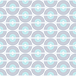 abstract seamless pattern with outline semicircles vector image