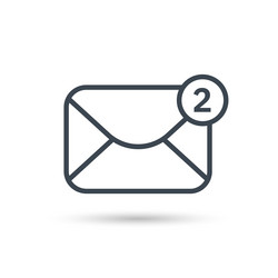 envelope with incoming message symbol vector image