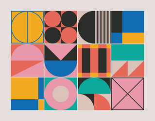 linear shapes design geometric abstract pattern vector image