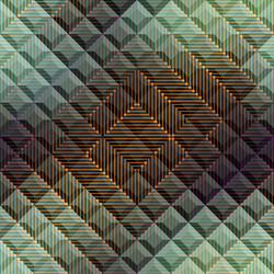 abstract matrix pattern on geometric background vector image