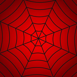 Spiderman Red Web Background vector image