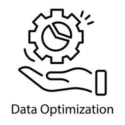 data optimization vector image