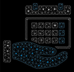 flare mesh network service timetable with vector image