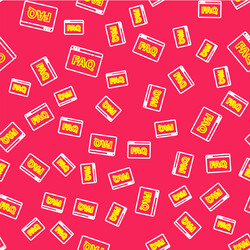 line browser faq icon isolated seamless pattern vector image