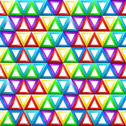 seamless geometric pattern with triangles vector image