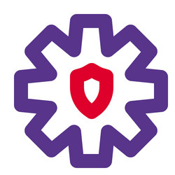 system encrypted for the data security vector image