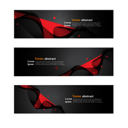 website header or banner web set abstract vector image
