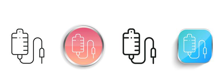 drop counter icon thin linear regular and button vector image