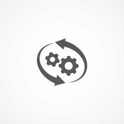 Workflow Icon - Process Management vector image