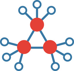 decentralized icon simple flat element from vector image