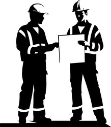 engineering elevation engineers and blueprint vector image
