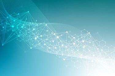 geometric abstract background with connected line vector image