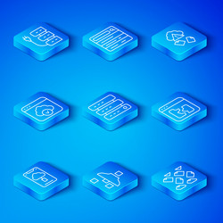 set line cloud technology data transfer server vector image