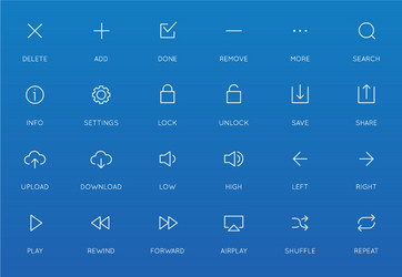 system user interface ui icon set high quality vector image