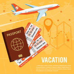 vacation and tourism concept vector