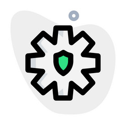 system encrypted for the data security vector image
