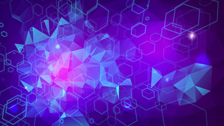 abstract polygon and hexagon background polygonal vector image