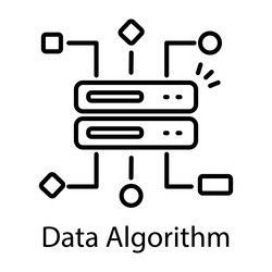data algorithm vector image