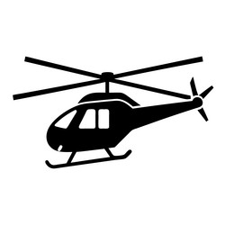 Helicopter Silhouette Vector Image