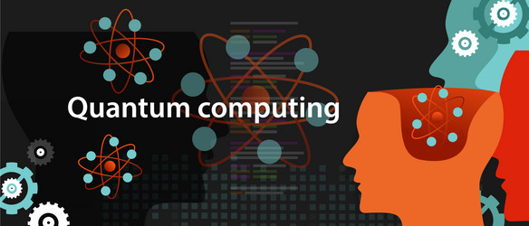 Quantum Technology & Computing vector image