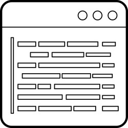 source page programming development web data vector image