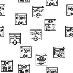 link building and optimization seamless vector image