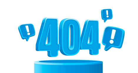page not found 404 error code vector image