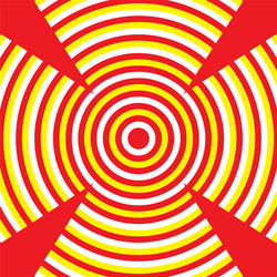 Red Target with Crosshair vector image