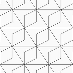 seamless outline geometric pattern repeating vector image