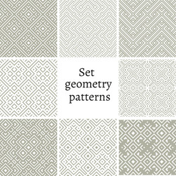 set of ornamental patterns for textures vector image