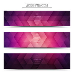 3d technology web banners Royalty Free Vector Image