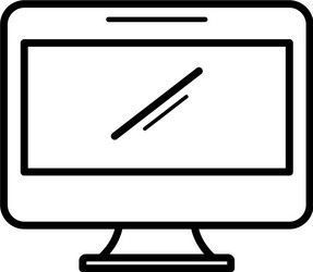 computer device design vector image