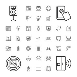 electronic icons vector image