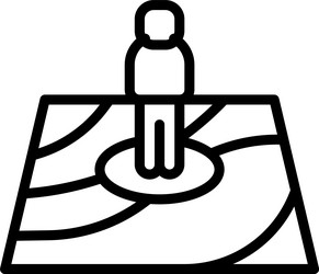 walking map icon location and navigation vector image