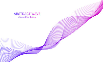 abstract colorful wave element for design vector image