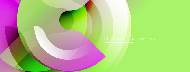 abstract vibrant design smooth shapes overlap vector image