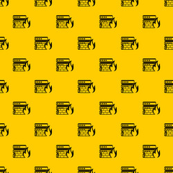 database and firewall pattern vector image