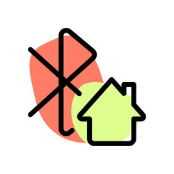 setup of a wireless network at home vector image
