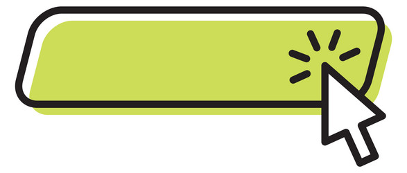 action button click here element with pointing vector image