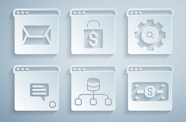 set server data browser setting new chat vector image