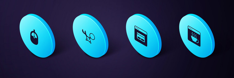 set isometric software search engine debugging vector image