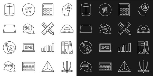 set line graph schedule chart diagram office vector image