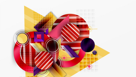 dynamic complex geometric abstract background vector image