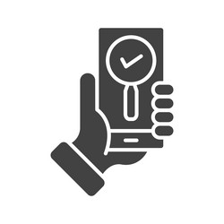 app testing icon image vector image
