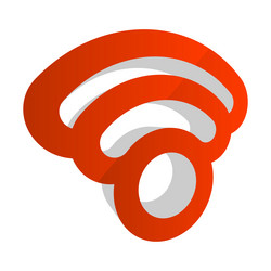 wireless cordless signal internet wifi shape icon vector image