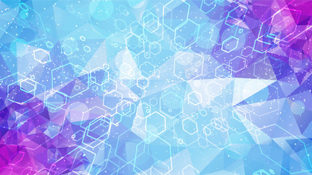 Abstract Hexagonal Polygonal Background vector image