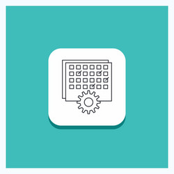 round button for event management processing vector image